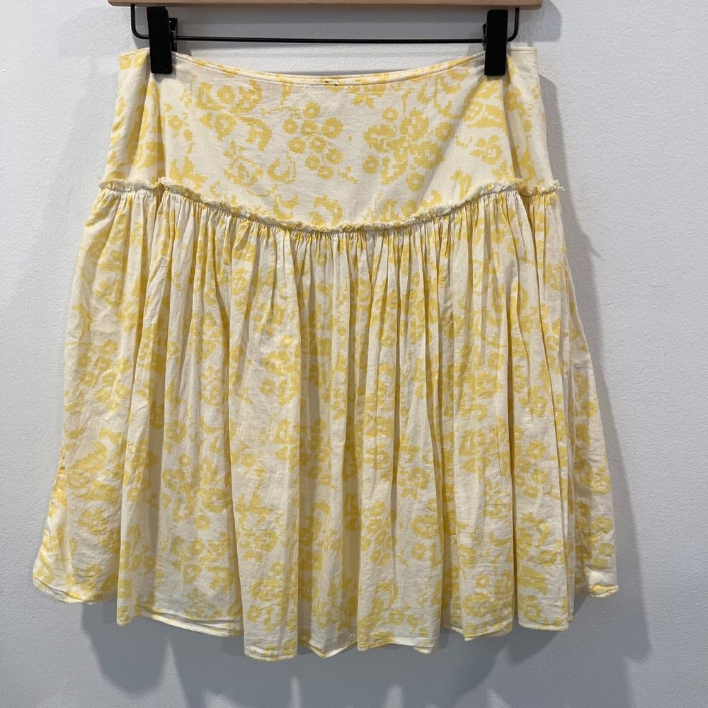 Gap Yellow Floral Skirt Size 1